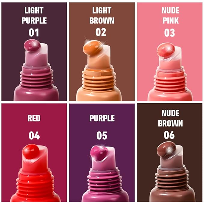 Summer Lip Butter Lip Balm Glow Reviver Lip Gloss, Melting Lip Serum, Ultra-Hydrating Natural Vegan Lip Balm, Sheer-Tinted Shine & Hydration, Soothes & Softens Dry Lips (Nude Brown)