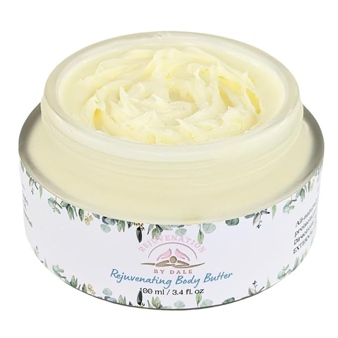 Dale's Natural Body Butter - Non-Greasy Lotion Moisturizer - Hydrating & Nourishing for Dry Skin - Shea, Mango & Coconut Oil Blend - Vegan & Cruelty-Free - Suitable for Entire Body - 100ml