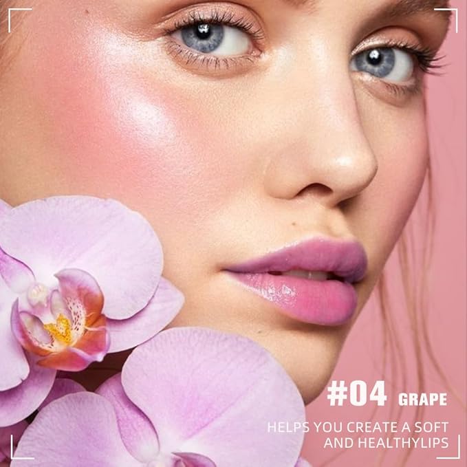 FeiCuiYun Lip Sleeping Mask, Moisturization and Antioxidants, Nourish, Hydrate, Flaky, Dry Lips (04#Grapes, 1Pcs)