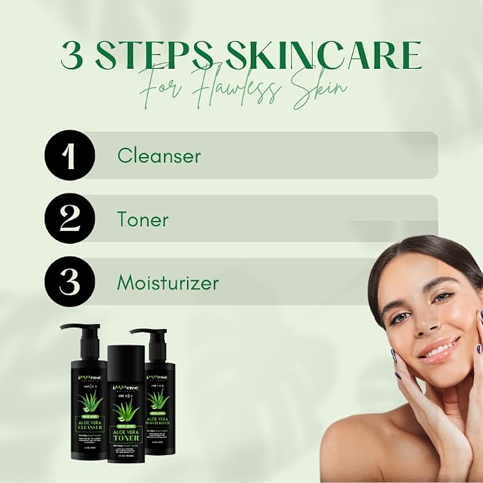 Aloe Vera Toner for Face. Skincare to Treat and Prevent Acne, Restore PH Balance & Excess Dirt. Facial Toner for Women and Men.