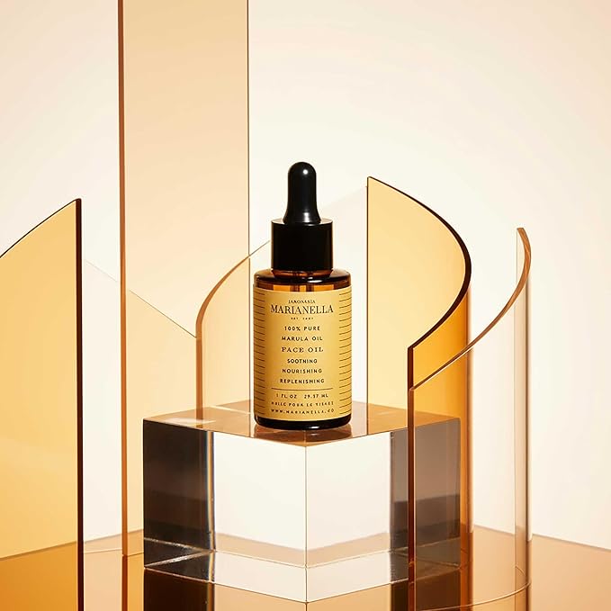 Jaboneria Marianella 100% Pure Marula Face Oil — Omega-6 & Omega-9 Fatty Acids — Fast-Absorbing Anti-Aging Facial Oil — All Skin Types