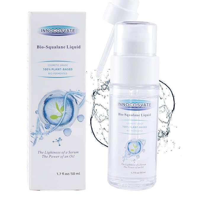100% Plant-Based Squalane Oil – Bio-Fermented Skin Barrier Repair Serum, Anti-Aging Moisturizer, Non-Greasy Hydration for All Skin Types