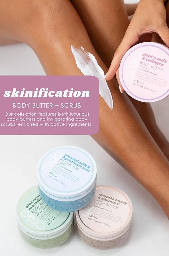 Ciroa Ultra-Hydrating Body Butter With Shea Butter And Glycerin Almond Milk And Hyaluronic Acid 15.8 oz