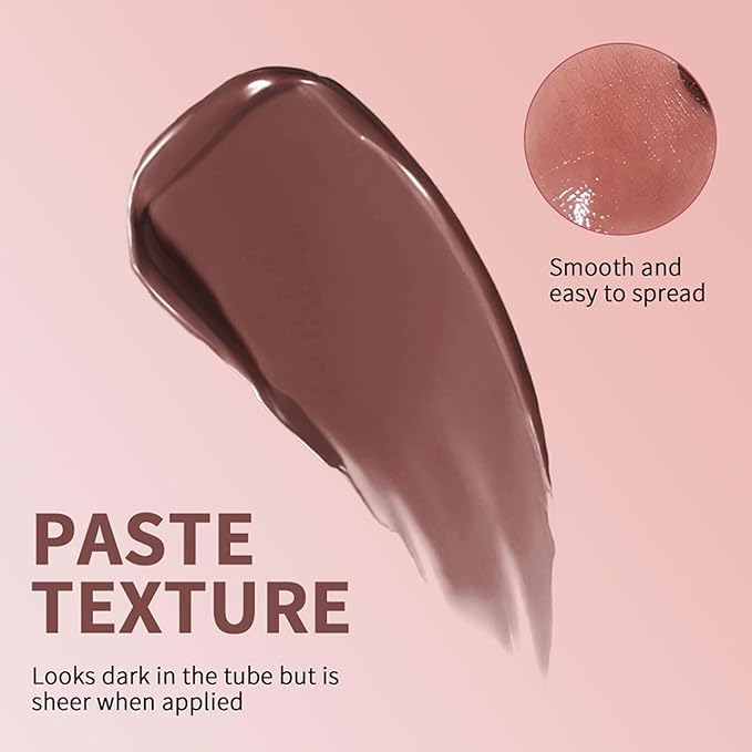 Honey Lipstick Sheer Tinted Lip Balm, Hydrating & Nourishing, Natural Glossy Finish, Moisturizing Lip Color for All Skin Tones Women, Nude