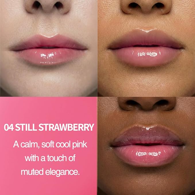VIDIVICI Peptide Butter Tint Balm | 10 Color Variants, Moisturizing Lip Tint with Melting Peptide Complex™ & Sheer Tinted Glow - 04 STILL STRAWBERRY (12g, 0.42Oz)