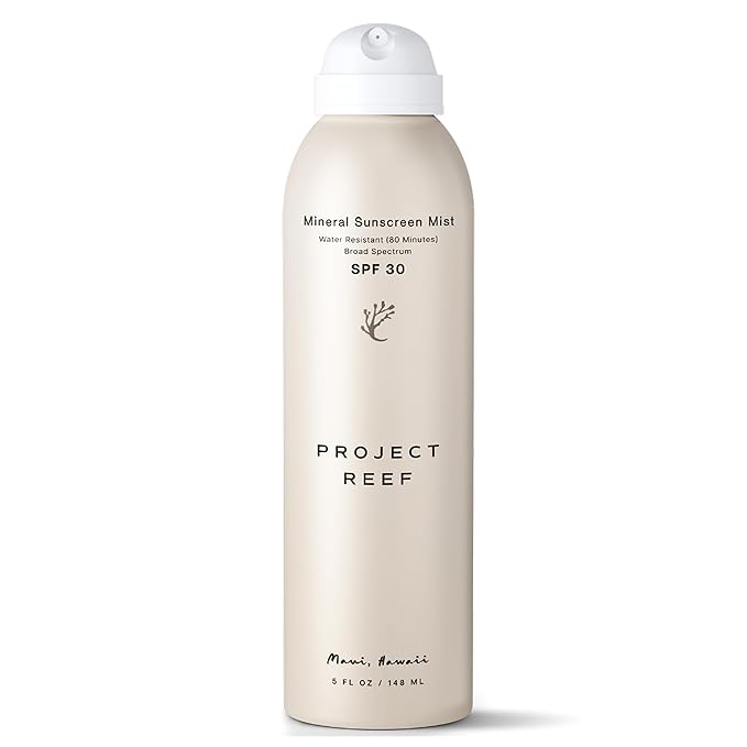 Project Reef SPF 30 Mineral Sunscreen Spray – Non-Aerosol, Reef-Safe Zinc Sunblock with Natural Ingredients for All Skin Types