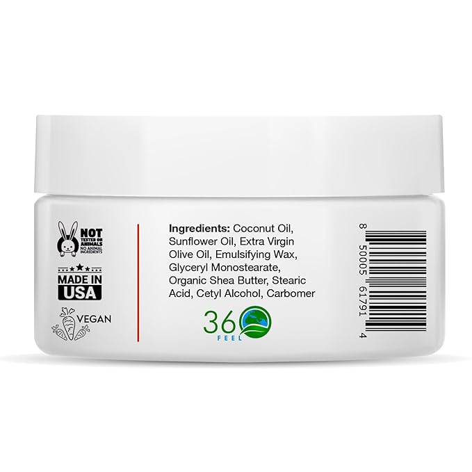 360Feel Bay Rum Body Lotion - Hydrates with Coconut & Olive Oil, Plant-Based, Non-Greasy, Sensitive Skin, All Day Use
