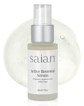 Saian Active Renewal Peptide Serum – Anti-Wrinkle Firming Facial Skin Booster with Hyaluronic Acid & Multi-Peptide Complex | Smooths Fine Lines, Crows Feet & Aging Skin | Vegan Spa-Grade Skincare