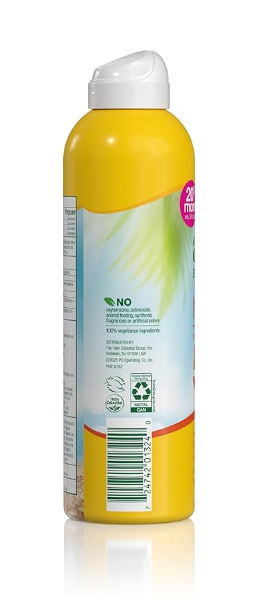 Alba Botanica Hawaiian Coconut, SPF 50 Sunscreen Spray, 6 Fl Oz
