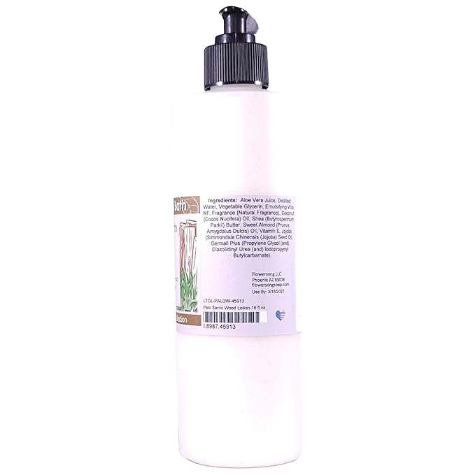 Blossom to Bath Palo Santo Wood Lotion (16 ounce) - Natural Fragrance - Absorbs Quickly with a Spa Inspired Herbal Scent