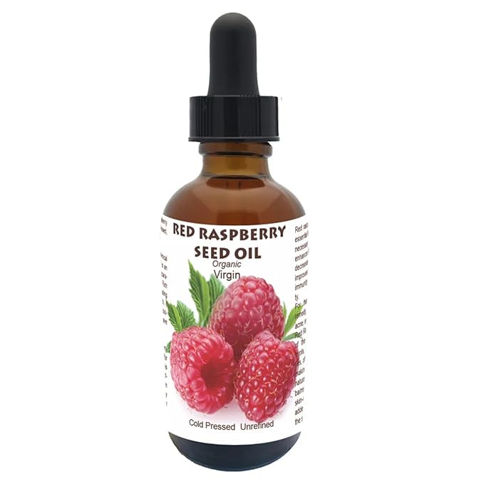 Best Nature's Red Raspberry Seed Oil – 100% Pure, Organic, Cold-Pressed – Natural Face & Hair Moisturizer – Rich in Vitamin E, Omega 3 – Anti-Aging Skincare – 2 fl oz / 60 ml
