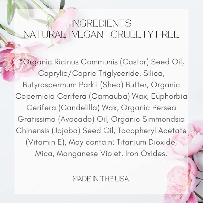 Mom's Secret Natural Lipstick, Made with Organic Ingredients, Rich in Vitamin E, Vegan, Paraben Free, Gluten Free, Cruelty Free, Made in the USA. 0.16 oz. (Prim & Proper)