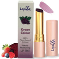 LAPIXO 100% Plant-based Color Lip Tint, Unique Formula, Natural + Moisturizing | 2-in-1 | Non-Toxic, All Food Ingredients, Antioxidant-rich, Natural Matte Sheer, Buildable, 4.4g/0.15oz (Grape color)