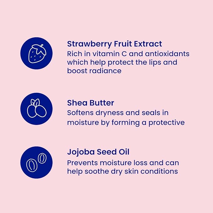 FaceTory Berry Jam Lip Sleeping Mask with Strawberry Fruit Extract and Shea Butter - for Softer Lips, for Dry, Cracked, and Chapped Lips, Moisturizing, Protecting, Nourishing - 10g
