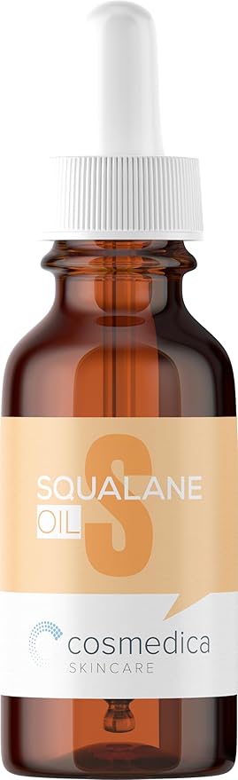 Cosmedica Skincare Squalane Oil - 100% Pure Olive-Derived Moisturizer for Soft, Balanced Skin - Hypoallergenic, Vegan - 1 Fl Oz