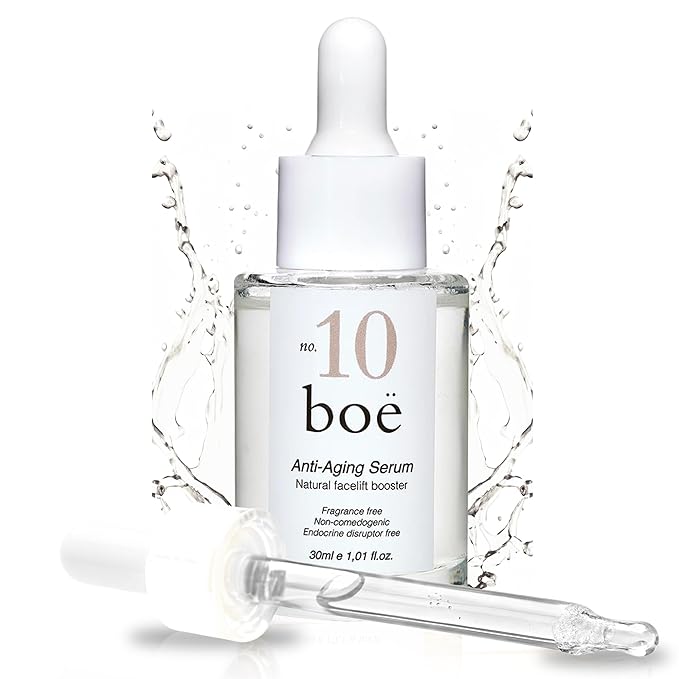 Beaute No. 10 Peptide Face Serum with 5% Argireline Amplified, Hyaluronic Acid & Vitamin B5 – Hydrating, Firming & Fragrance-Free Anti Wrinkle Serum for Sensitive Skin – Pregnancy-Safe – 30 mL