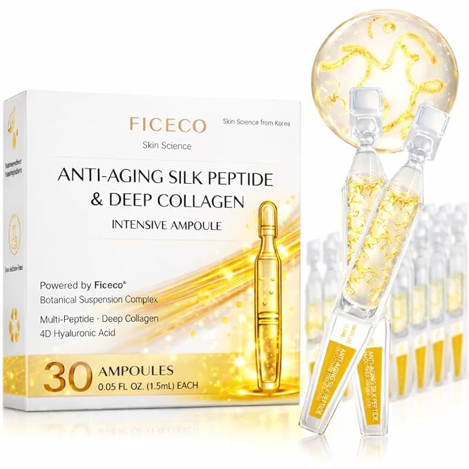 NAD+ Silk Peptides Serum for Face | Anti-Aging Facial Serum 85% Multi-Peptide Complex, Deep Collagen, Niacinamide and 4D Hyaluronic Acid for Wrinkles, Fine Lines & Radiance 30 Pcs