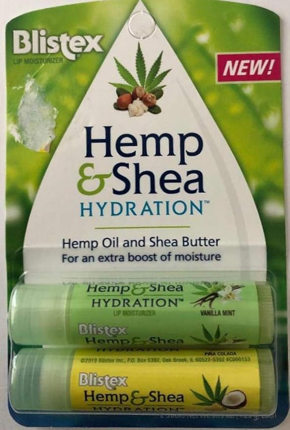 Blistex Hemp and Shea Hydration Lip Balm Pack of 2