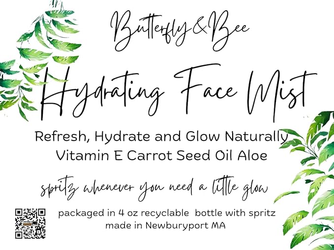 Hydrating Face Mist Nourishing Facial Mist Hydration Handmade Face Toner Facial Mist Spray Brighton and Glow Your Skin