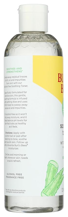 Burts Bees Sensitive Toner With Aloe Vera Unisex 12 oz