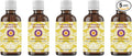 Deve Herbes Pure Bergamot Essential Oil (Citrus bergamia) Natural Therapeutic Grade Steam Distilled (Pack of Five) 100ml X 5 (16.9 oz)