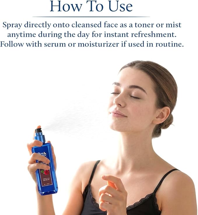 Blue Nectar Shubhr Steam Distilled Rose Toner Water & Face Tonic Mist 6.76 fl oz (200 ml)