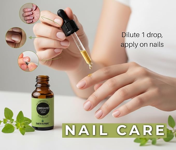 Earth N Pure Oregano Essential Oil Undiluted, Natural and Therapeutic Grade with Glass Dropper - 15 ML