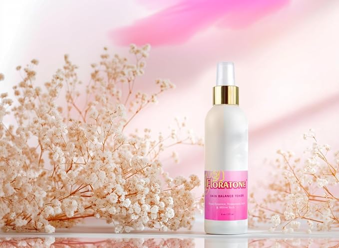 Floratone Skin Balance Facial Toner - with Rose Essence, Hyaluronic Acid & Willow Bark - Facial Mist for Sensitive Skin
