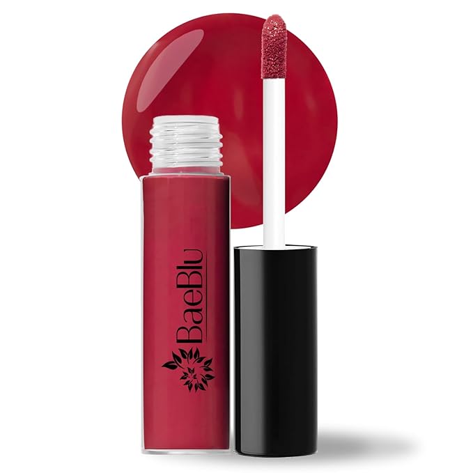 BaeBlu Organic Vegan Lip Gloss, 100% Natural Non-Toxic Moisturizing Ingredients, Camellia
