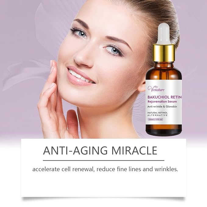 Bakuchiol Retinol Rejuvenation Serum,2025 Best Retinol Serum for Wrinkles Bakuchiol Face Korean,