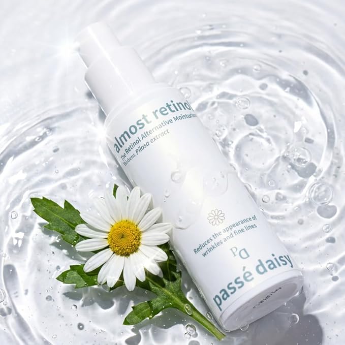 Passé Daisy, Almost Retinol Sérum, Daily Renewal, Face Care, Skin Booster, Age-Defying, Vitamins, Antioxidants, Softens Look of Fine Lines, Sensitive Skin, Lightweight, Natural Formula, 1.69 Fl Oz.