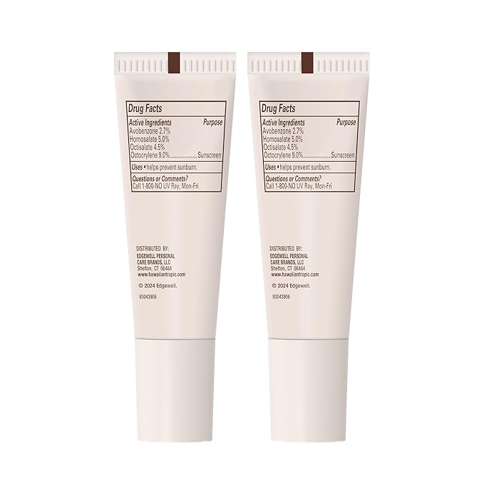 Hawaiian Tropic Lip Balm, Island Coconut, SPF 30, 0.35oz each, Twin Pack