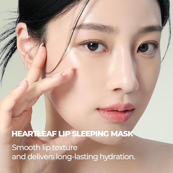 JMsolution Heartleaf Lip Sleeping Mask – Overnight Repair Lip Balm with Houttuynia Cordata & Shea Butter – Soothing & Hydrating Care for Dry, Chapped, and Sensitive Lips (20g / 0.70 oz)