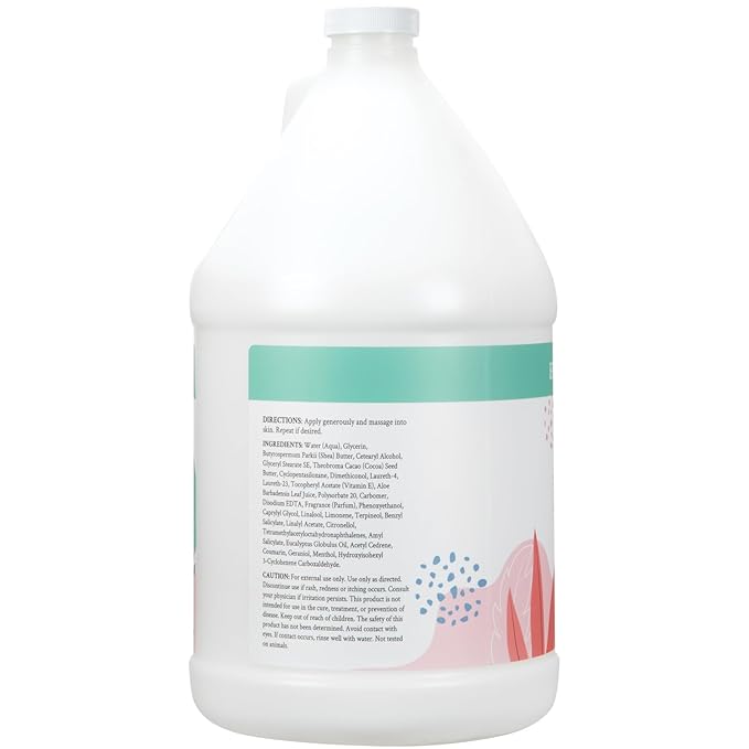 Ginger Lily Farms Botanicals Soothing Butter Lotion for Dry Skin, Eucalyptus Tranquility, 100% Vegan & Cruelty-Free, 1 Gallon (128 fl oz) Refill