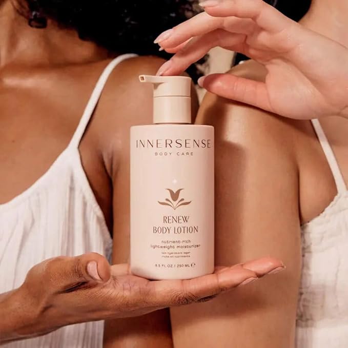 INNERSENSE Organic Beauty - Renew Body Lotion | Non-Toxic, Cruelty-Free, Nutrient-Rich Lightweight Moisturizer (8.5 fl oz | 250 ml)
