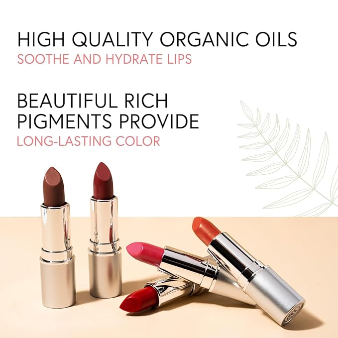 Honeybee Gardens Truly Natural Long Lasting Lipstick, Sweet Pea Lipstick, Vibrant Medium Pink, Naturally Hydrating & Nourishing, Vegan, Gluten-Free & Cruelty-Free, 0.11 oz / 3 g