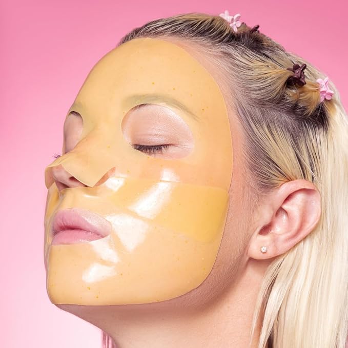 Avatara Boba Goals 4-Pack Variety Hydrogel Mask Set, Rose Boba, Matcha Boba, Mango Boba & Lychee Boba | 1.05 fl. oz / 30 g