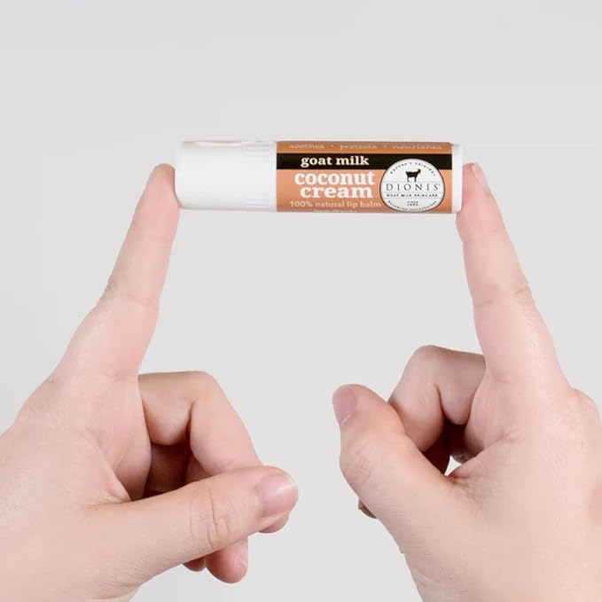 Dionis Goat Milk Lip Balm Coconut Cream 0.28 oz (Pack of 3)