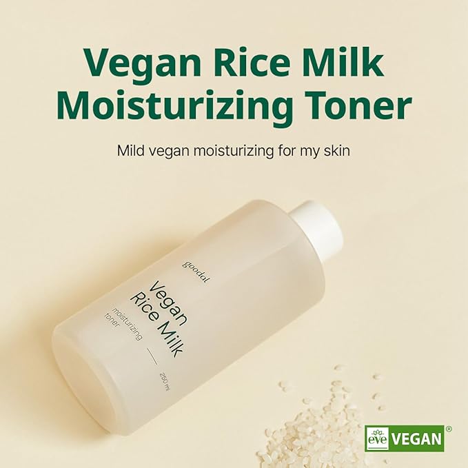 GOODAL VEGAN RICE MILK MOISTURIZING TONER (250ml, 8.45, Fl Oz)