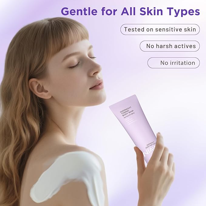 Overnight Toning Body Whip for Loose Skin & Cellulite – Firming and Tightening Body Cream for Arms, Thighs & Belly, Hydrating Anti-Wrinkle Moisturizer for Crepey Skin