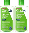 CeraVe Micellar Water,Hydrating Facial Cleanser & Eye Makeup Remover with Niacinamide,Ceramides & Glycerin,Fragrance-Free-& Non-Irritating,10 Fluid Ounces,(Pack of 2)