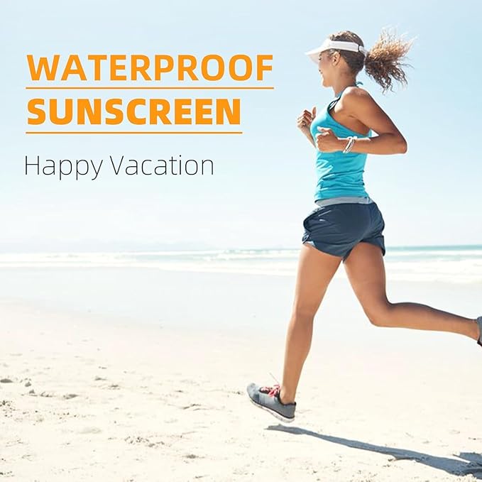 VGO Clear Face Sunscreen SPF 50, Hydrating Sun Essence Face Leaves No Sticky Feeling Travel Size Sunscreen Against UVA and UVB Rays 50ml / 1.7oz - 2 Packs