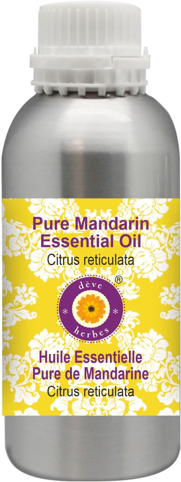 dève herbes Pure Mandarin Essential Oil (Citrus reticulata) Steam Distilled 1250ml (42 oz)