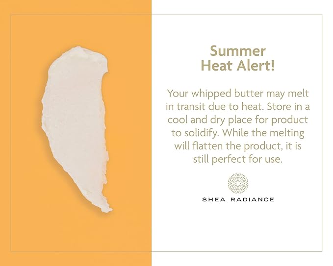 Shea Radiance P.U.R.E. Whipped Shea Butter with Colloidal Oatmeal - Whipped Body Butter Blended with Skin Soothing Oatmeal & Moisturizing Rice Bran Oil | Unscented (5 oz)