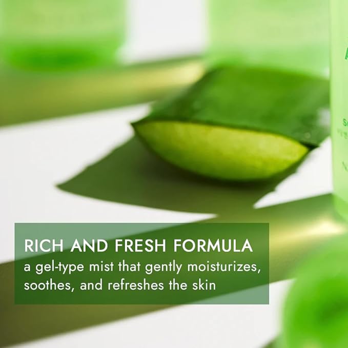 VENAMINE Korean Aloe Vera Soothing & Moisture 100% Gel Mist, 150 Gram