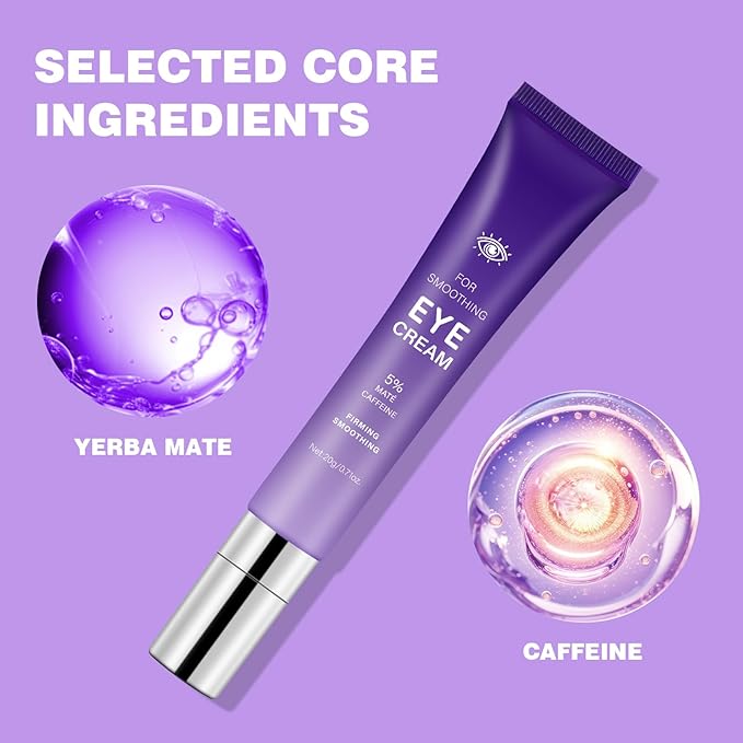 Caffeine Eye Stick Cream Reduces Fine Lines,Dark Circles,Anti-Wrinkle,Hydrating Eye Balm for Puffy Eyes,Softens& Nourish Skin