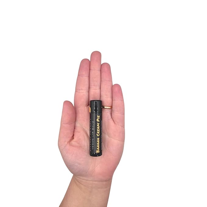 Vegan Lip Balm - All Natural and Free of Beeswax, Soy, Nut, and Top 9 Food Allergens (Banana)
