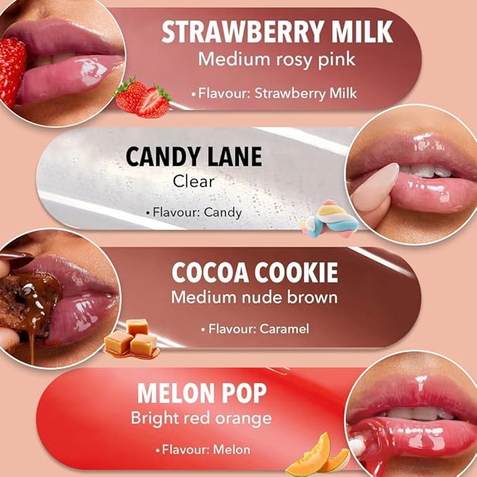 Tinted Lip Serum Melting Lip Balm, Hydrating Tinted Lip Balm For A Glossy Finish & Soft, Nourished Lips with Plumping Polypeptides, Supple Lips, Vegan & Cruelty-Free (02#Melon Pop)