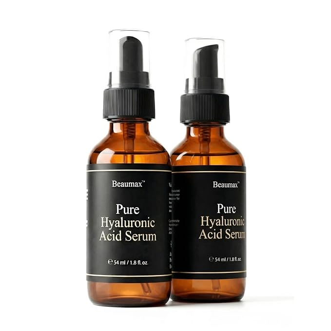 Hyaluronic Acid Serum 2 Pack for Face – Deep Hydration, Non-Sticky, For Dry & Sensitive Skin (54ml x2)