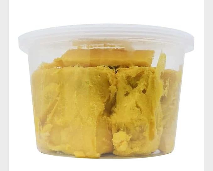 Kuza 100% Pure African Shea Butter with Borututu, Chunky Yellow, 10 oz